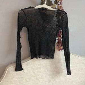 Sparkly Sheer Brandy Melville Long Sleeve Top
